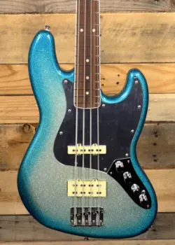 FENDER LIMITED EDITION PLAYER PLUS X BLU DETIGER JAZZ BASS W/ GIGBAG