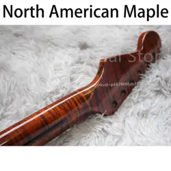 STRATOCASTER FLAME NORTH AMERICAN MAPLE LIGHT ELECTRIC GUITAR NECK FOR FENDER