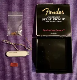FENDER LACE SENSOR STRAT PICKUP STRATOCASTER RED WHITE NEW OLD STOCK