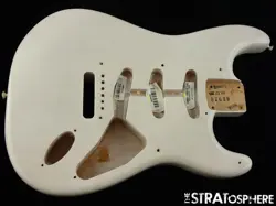 USA FENDER STRATOCASTER ERIC JOHNSON STRAT BODY, AMERICAN NITRO WHITE BLONDE