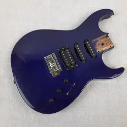 SILVERTONE BLUE SIK-1 HSS S STYLE LOADED ELECTRIC GUITAR BODY ~ 42MM THICK