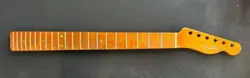 ROASTED FLAME MAPLE ELECTRIC GUITAR NECK ABALONE INLAYS FITS FENDER CUSTOM STRAT