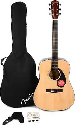 FENDER CD-60S DREADNOUGHT PACK - NATURAL