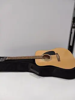 BROWN FENDER GUITAR W/ SOFT CASE