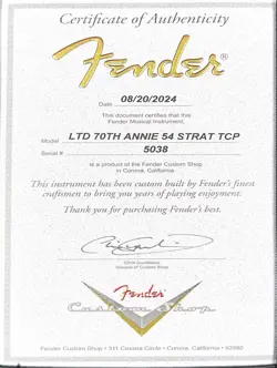 1954 STRATOCASTER TCP