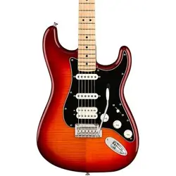 FENDER PLAYER STRAT HSS PLUS TOP MAPLE FINGERBOARD GUITAR AGED CHERRY BURST
