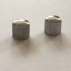 2 PUSH ON DOME RELIC KNOBS FENDER TELE P BASS VINTAGE 1996 AGED JAPAN MIJ METRIC