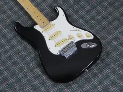 VINTAGE 1986 FENDER JAPAN CONTEMPORARY STRATOCASTER BLACK! MIJ! W/FENDER CASE