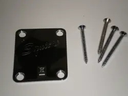 FENDER SQUIER STRAT ENGRAVED NECK PLATE W/ SCREWS TELE STRATOCASTER TELECASTER