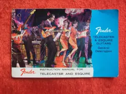 VINTAGE 1960S FENDER TELECASTER/ESQUIRE INSTRUCTION MANUAL