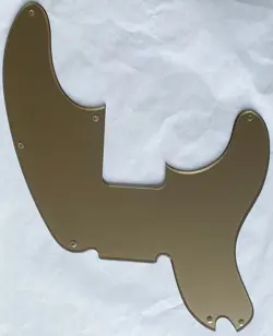 GUITAR PICKGUARD FOR FENDER TELECASTER PRECISION BASS STYLE 1 PLY ACRYLIC GOLD