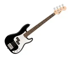 USED SQUIER MINI PRECISION BASS - BLACK W/ LAUREL FB