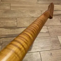 ROASTED FLAME MAPLE TELE NECK NITRO SATIN FITS TELECASTER WARMOTH FENDER TM22B6