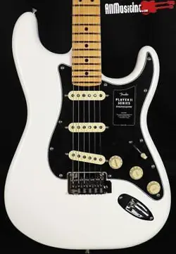 FENDER PLAYER II STRATOCASTER STRAT POLAR WHITE ELECTRIC GUITAR
