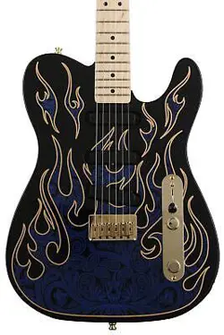 FENDER JAMES BURTON TELECASTER - BLUE PAISLEY FLAMES