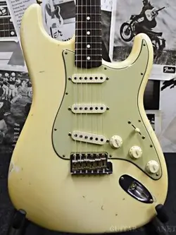 FENDER CUSTOM SHOP MBS 1960 STRATOCASTER JOURNEYMAN RELIC -AGED OLYMPIC WHITE WI