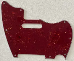 FITS FENDER WARMOTH MJT TELEMASTER JAZZCASTER STYLE GUITAR PICKGUARD,RED