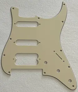 FITS FENDER PLAYER STRATOCASTER FLOYD ROSE HSS GUITAR PICKGUARD VINTAGE YELLOW