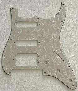 FITS FENDER PLAYER STRATOCASTER FLOYD ROSE HSS GUITAR PICKGUARD IVORY WHITE