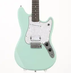 SQUIER BY FENDER FSR CYCLONE SURF GREEN USED 2011 ALDER BODY W/SOFT CASE