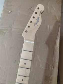 21 FRET TELE ELECTRIC GUITAR NECK PART FLAME MAPLE FOR DIY FENDER REPLACE