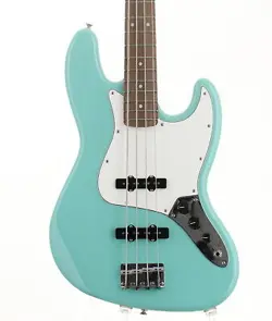 FENDER MEXICO PLAYER SERIES JAZZ BASS PAU FERRO FINGERBOARD SEA FOAM GREEN USED