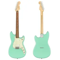 FENDER PLAYER SERIES DUO SONIC PAU FERRO SEAFOAM GREEN ELECTRIC GUITAR W/CASE