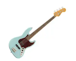 USED SQUIER CLASSIC VIBE '60S JAZZ BASS - DAPHNE BLUE W/ LAUREL FB