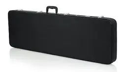 CASES HARD-SHELL WOOD CASE FOR ELECTRIC BASS GUITARS; FITS FENDER PRECISION/J...