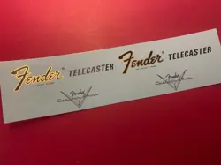 FENDER '68 TELECASTER WATERSLIDE HEADSTOCK DECAL 2 PER LISTING 68T