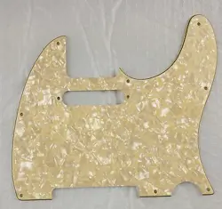 FOR US FENDER STANDARD TELE 8 SCREWS GUITAR PICKGUARD, 4 PLY CREAM PEARL