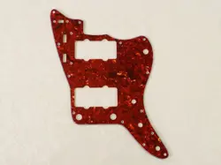 RED TORTOISE SHELL 4 PLY PICKGUARD FOR FENDER JAZZMASTER