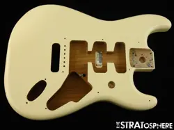 FENDER JIMMIE VAUGHAN STRATOCASTER STRAT BODY GUITAR OLYMPIC WHITE
