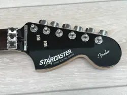 2010 FENDER STARCASTER STRAT ROSEWOOD NECK BLACK HEAD FLOYD ROSE R1 39.70MM NUT