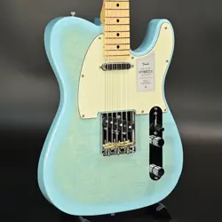 FENDER 2024 COLLECTION HYBRID II TELECASTER FLAME CELESTE BLUE