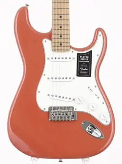 FENDER LIMITED EDITION PLAYER STRATOCASTER FIESTA RED USED ELECTRIC GUITAR