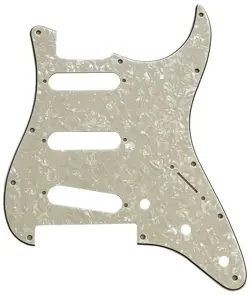 IVORY WHITE PEARL PICKGUARD GUITAR FOR FENDER PLAYER STRATOCASTER FLOYD ROSE SSS