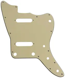 VINTAGE YELLOW PICKGUARD GUITAR PARTS FOR FENDER US JAZZMASTER STRAT PICKUP