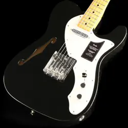FENDER / VINTERA II 60S TELECASTER THINLINE MAPLE BLACK S/N MX23140853 GUITAR