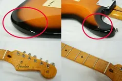 FENDER JAPAN ST57-65AS T 40TH ANNIVERSARY MODEL STRATOCASTER FOTO FLAME MAPLE NE