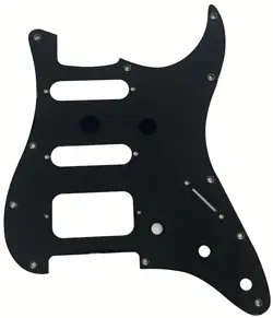 1 PLY BLACK PICKGUARD GUITAR PARTS FOR FENDER 11 SCREW STRATOCASTER START HSS