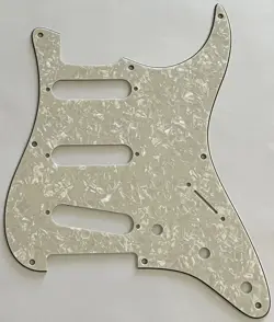 FOR FENDER US 57' 8 SCREW STRATOCASTER STRAT GUITAR PICKGUARD IVORY WHITE PEARL