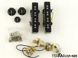 FENDER PLAYER II JAZZ BASS, PICKUPS POTS KNOBS SET BASS ALNICO 5 PICKUPS