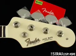 FENDER AV II AMERICAN VINTAGE 1966 JAZZ J BASS NECK   TUNERS, 66 BOUND ROSEWOOD