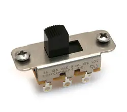 (1) SWITCHCRAFT BLACK SLIDE SWITCH FOR FENDER JAGUAR/JAZZMASTER® EP-0260-023