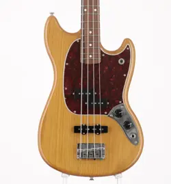 FENDER PLAYER MUSTANG BASS PJ AGED NATURAL ELECTRIC BASS GUITAR