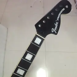 BIG HEAD 22 FRET STRAT ELECTRIC GUITAR NECK MAPLE FOR DIY FENDER REPLACE BLACK