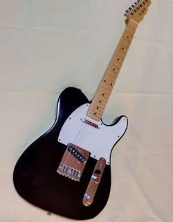 FENDER JAPAN TELECASTER ELECTRIC GUITAR BLACK USED #01
