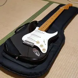 FENDER JAPAN ST-57 STRATOCASTER ELECTRIC GUITAR BLACK WITH SOFT CASE