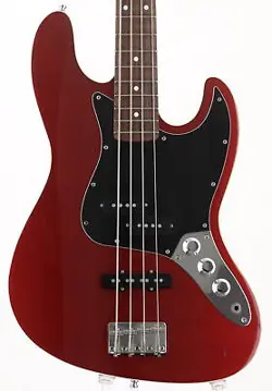 ELECTRIC BASS GUITAR FENDER JAPAN AJB-58 OCR RED BASSWOOD MAPLE ROSEWOOD USED